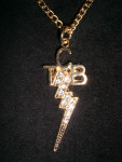 18Kt geelgoud vergulde TCB-hanger. (Groot of klein).